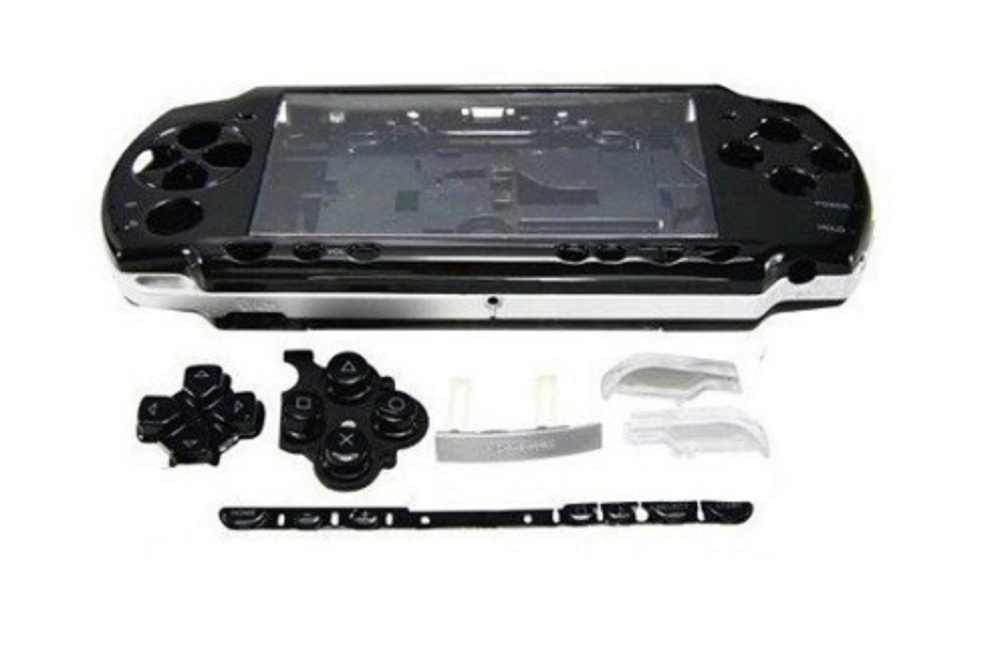 CARCASA PSP 2000 COMPLETA NEGRO