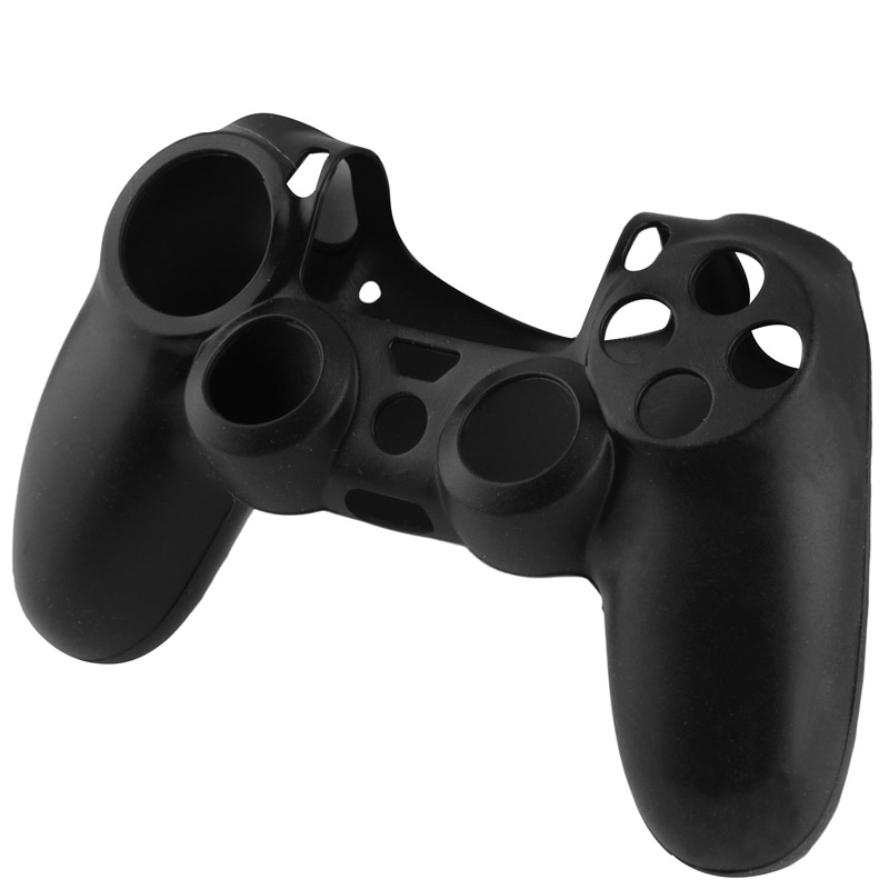 Funda carcasa protector silicona para mando PS4 Negro