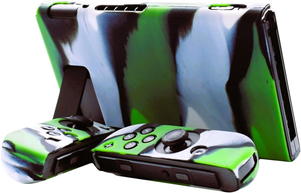 FUNDA SILICON NINTENDO SWITCH CAMUFLAJE VERDE