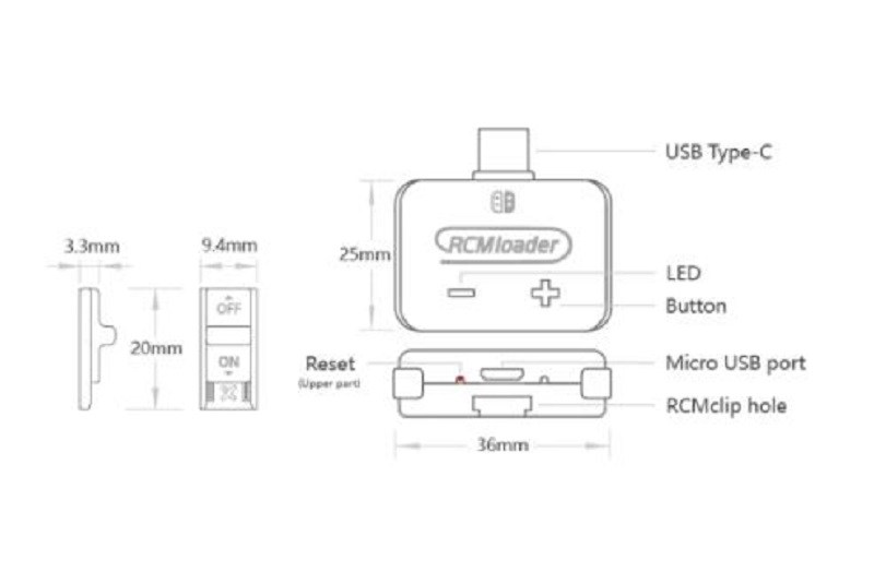 GLICH NINTENDO SWITCH RCM LOADER ONE B