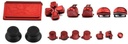 BOTONES KIT PS4 SLIM 15 PCS ROJO METALICO
