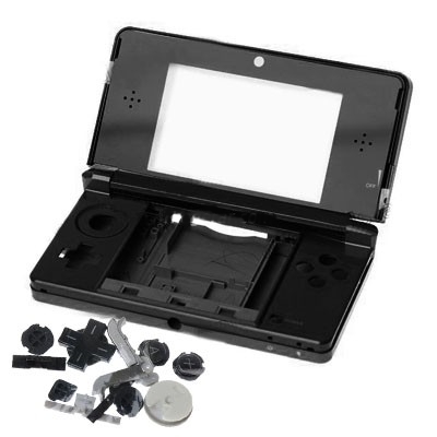 CARCASA NINTENDO 3DS COMPLETA NEGRA
