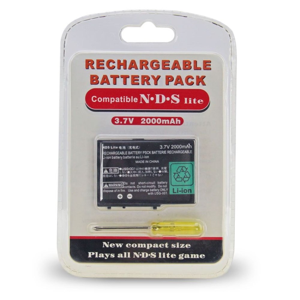 BATERIA NINTENDO DS LITE 2000 MAH CON DESARMADOR