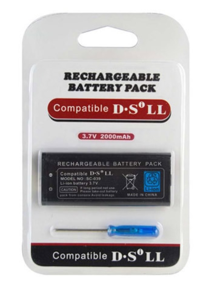 BATERIA NINTENDO DSi XL 2000 MAH CON DESARMADOR