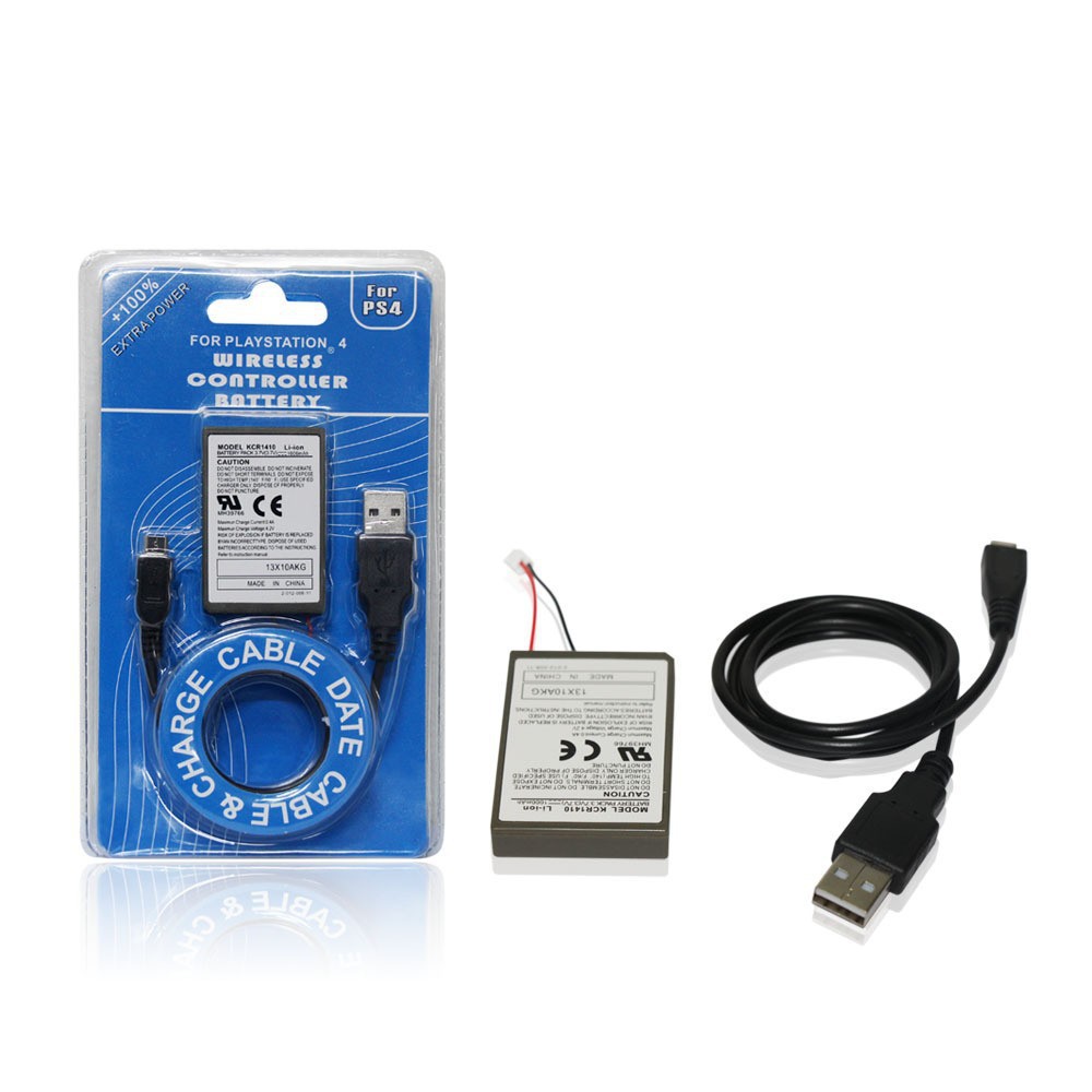 BATERIA Y CABLE PS4 2000 MAH
