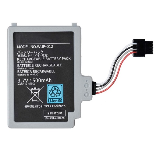 [0439] BATERIA NINTENDO WII U 1500 MAH