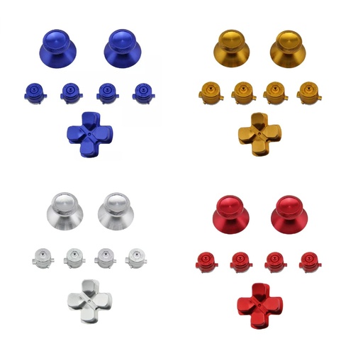 BOTONES KIT PS4 7 PCS ALUMINIO