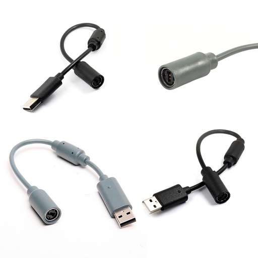 CABLE CONTROL XBOX 360 COLILLA USB